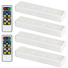 Load image into Gallery viewer, LED UNDER CABINET LIGHT 4 PACK WITH 2 REMOTES
