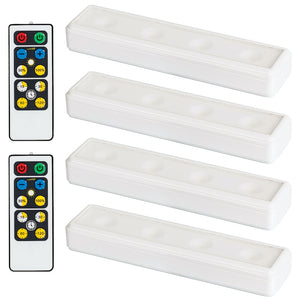 LED UNDER CABINET LIGHT 4 PACK WITH 2 REMOTES